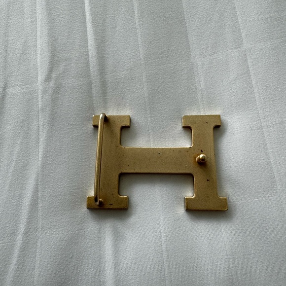 HERMES H Bar Buckle J Stamp 2006 Women's and Men's Belt - Picture 3 of 7